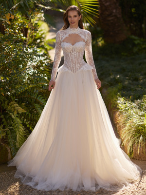 Rochie de mireasă prințesă cu dantelă NOVIAS