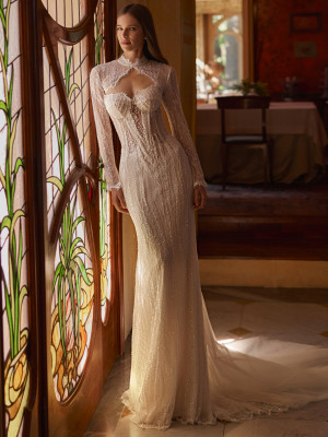 Rochie de mireasă sirenă cu cristale TAURUS by Rillianse