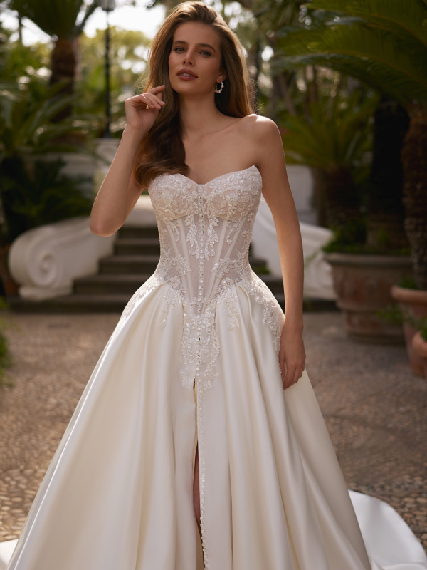 Rochie de mireasă printesa satin SONATA by Monreal