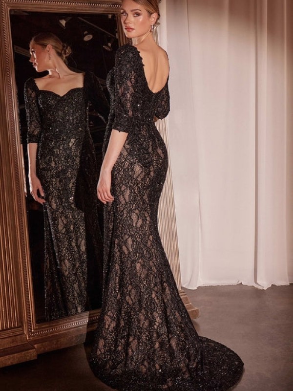 Rochie de seara sirena dantela DAVINCI CD 749