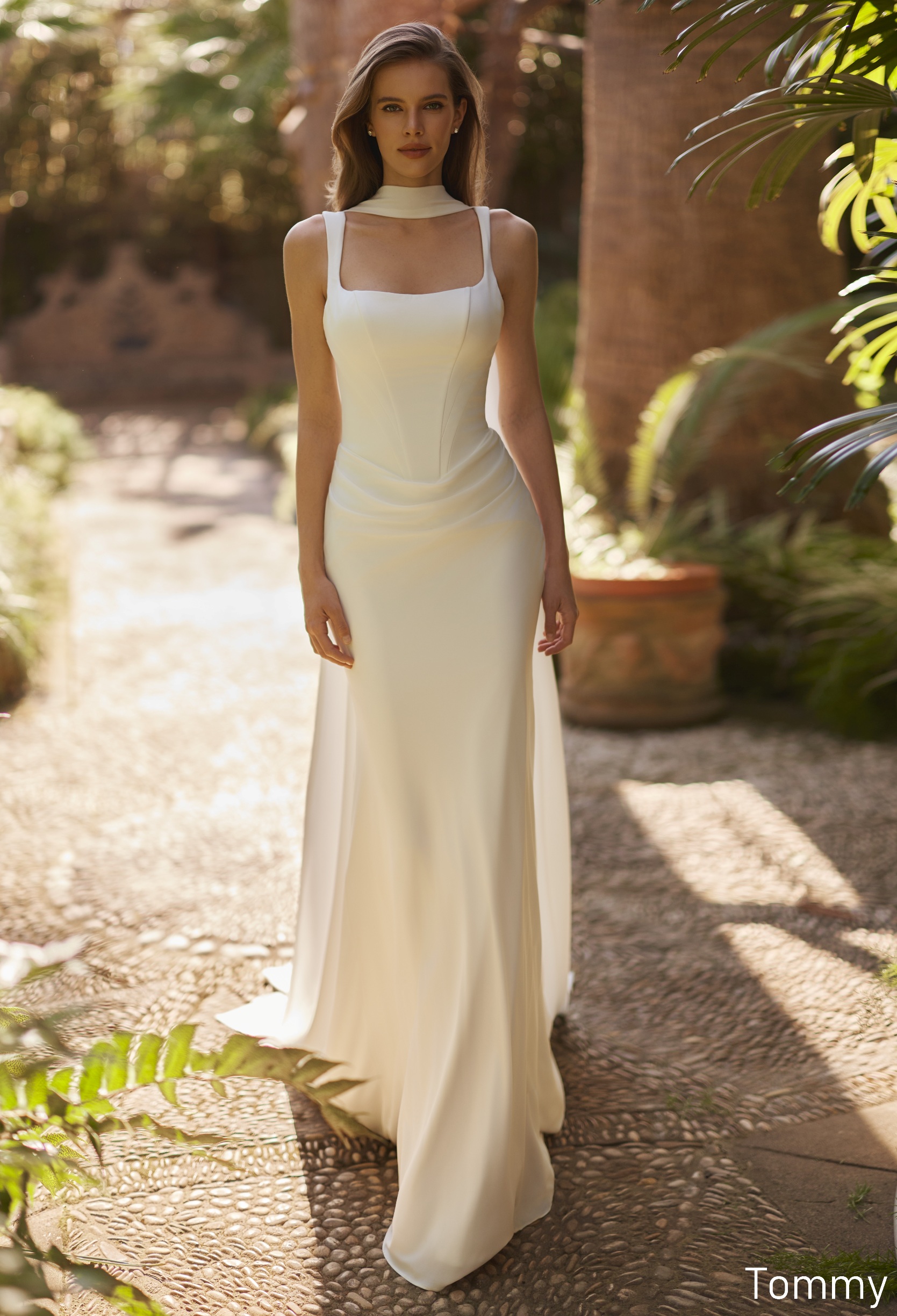 Rochie de mireasă sirenă din crep TOMMY by Rillianse