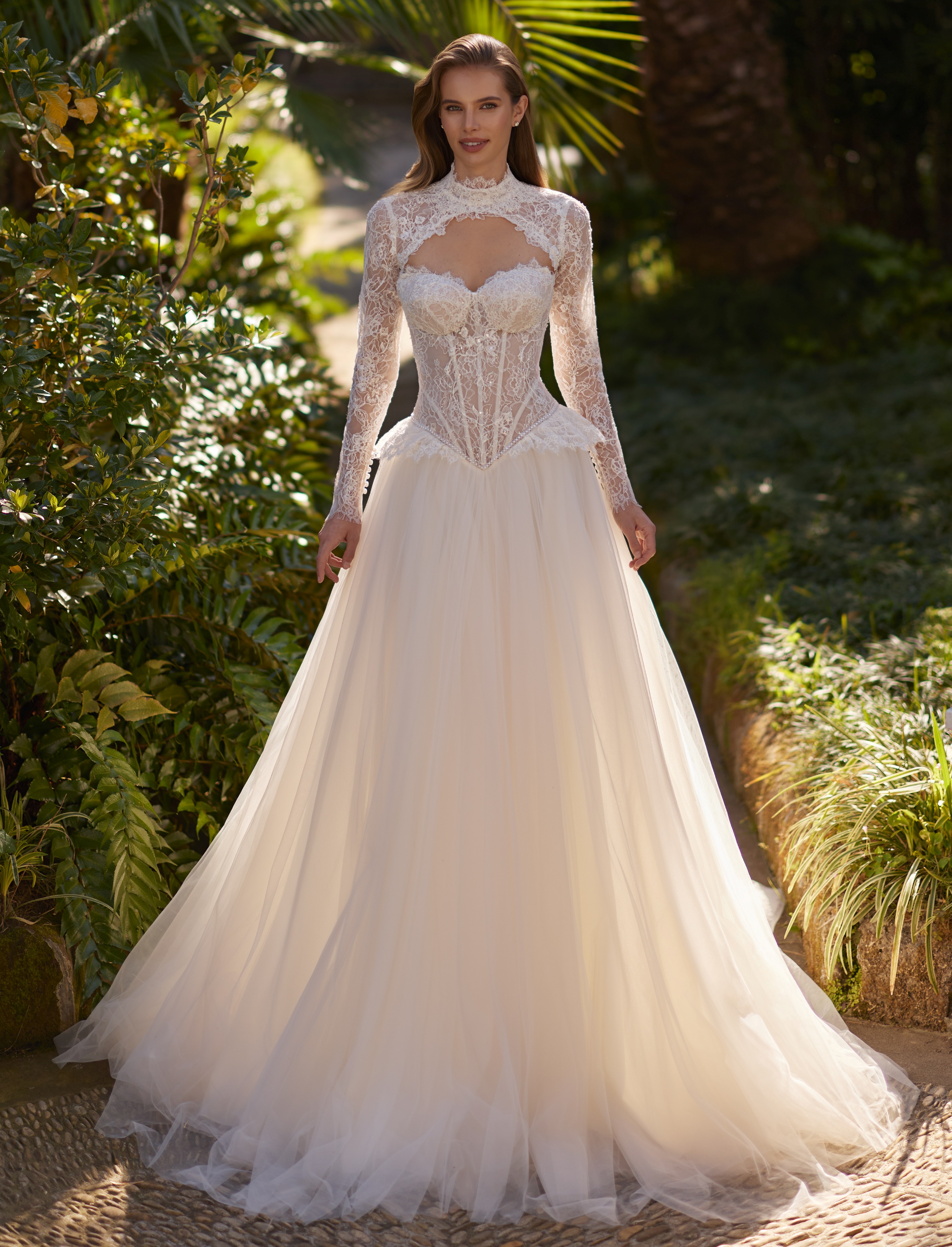 Rochie de mireasă prințesă cu dantelă NOVIAS
