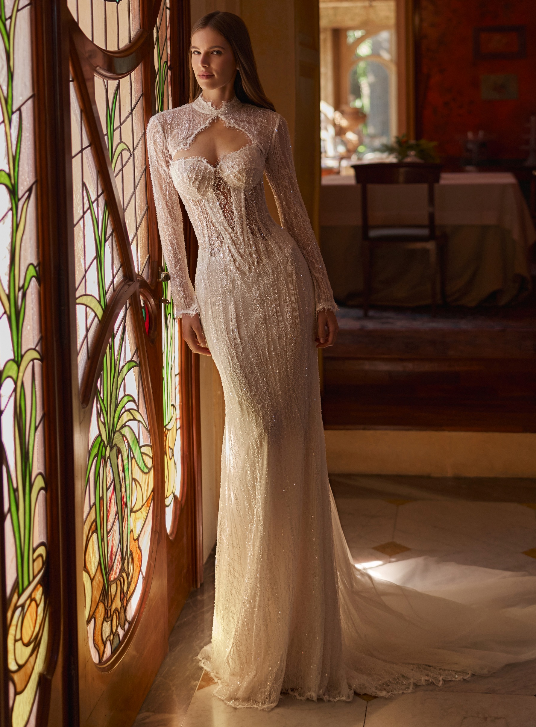 Rochie de mireasă sirenă cu cristale TAURUS by Rillianse