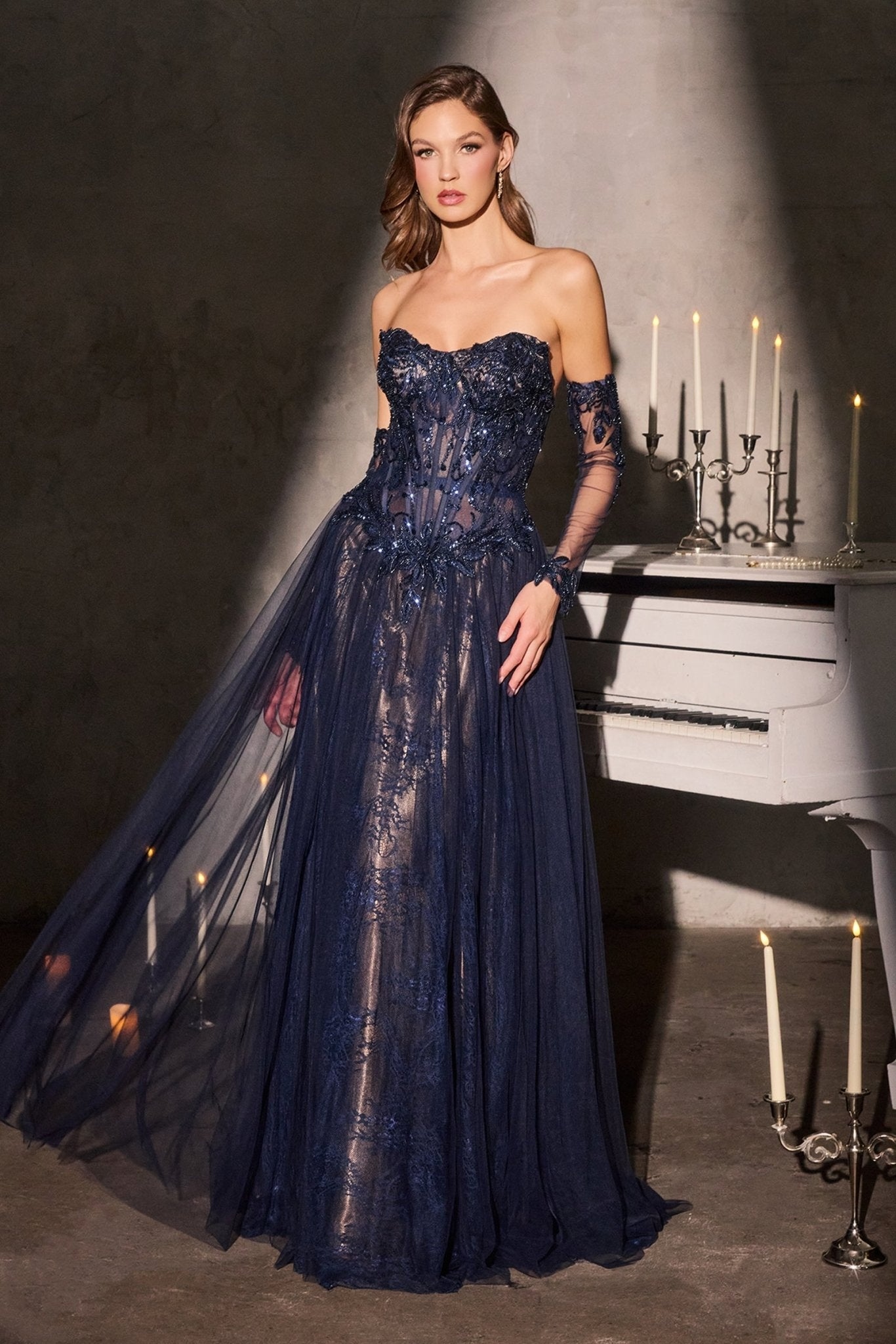 Rochie de seara dantela DAVINCI CD 717
